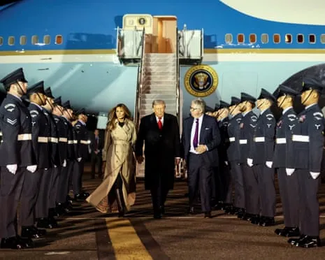 Donald Trump Arrives in UK for Unprecedented Repeat State Visit Amid Protests Assemble in Windsor