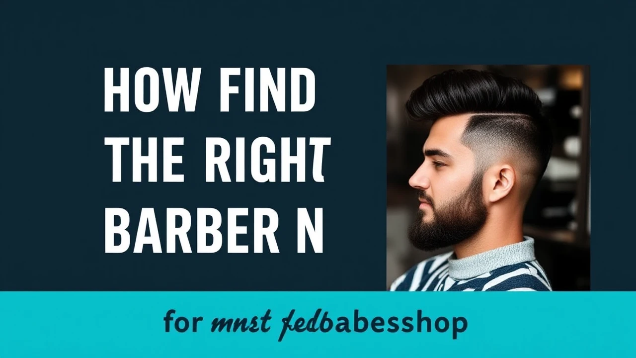 How to Find the Right Barber Near Me for Style and Confidence