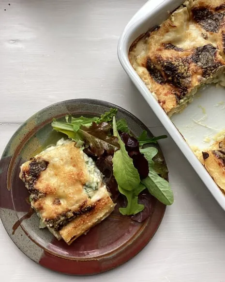 An Inspired Dish for Lasagne with Summer Squash and Cheese Medley