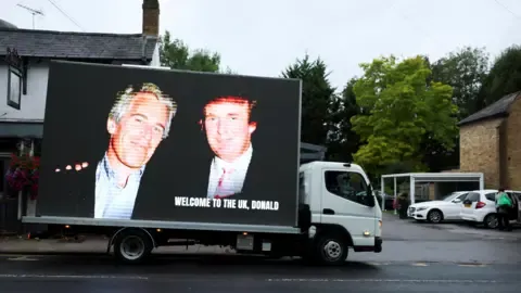 Four Arrests Made Following Trump and Epstein Images Displayed on Royal Castle